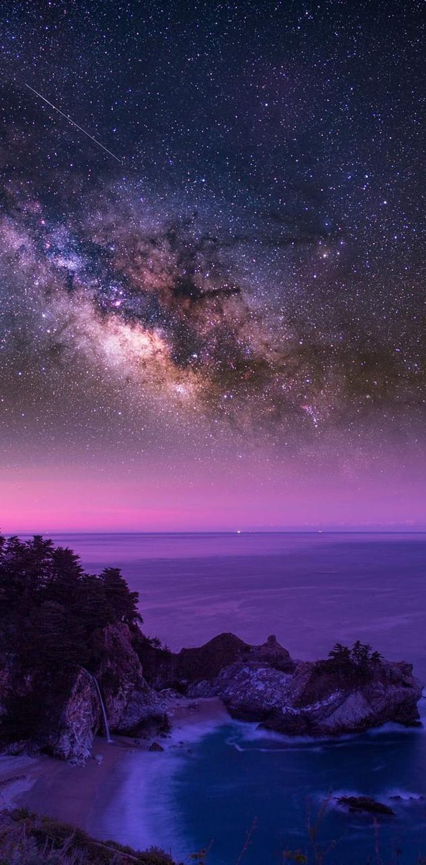 Purple galaxy ocean by starmama90 - on ZEDGEâ, Milky Way Ocean HD phone wallpaper